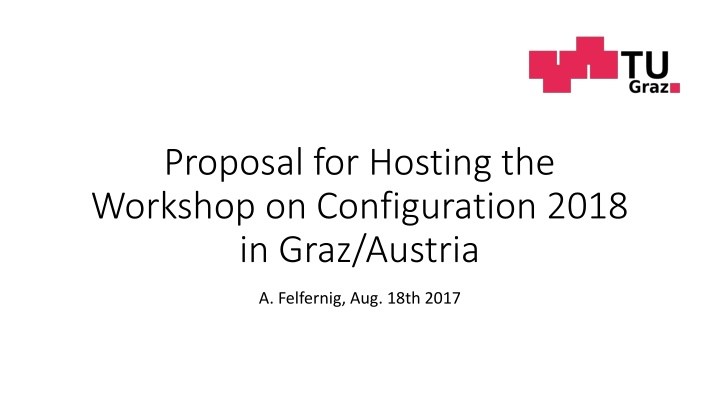 proposal for hosting the workshop