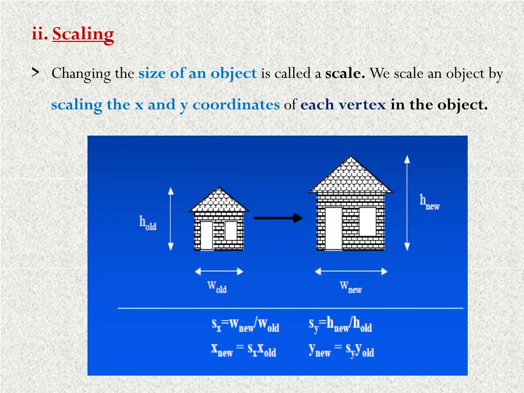 ii scaling