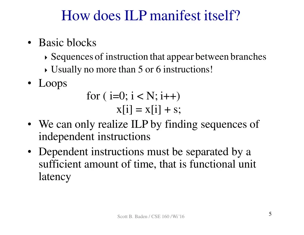 howdoes ilpmanifest itself