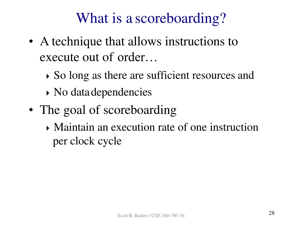 what is ascoreboarding