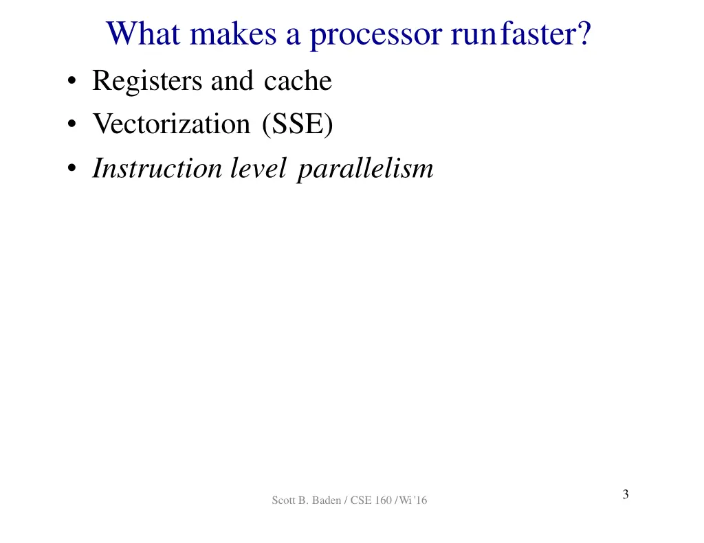 what makes a processor runfaster registers