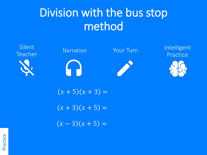 division with the bus stop division with