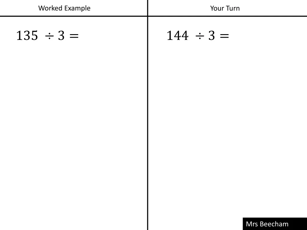worked example
