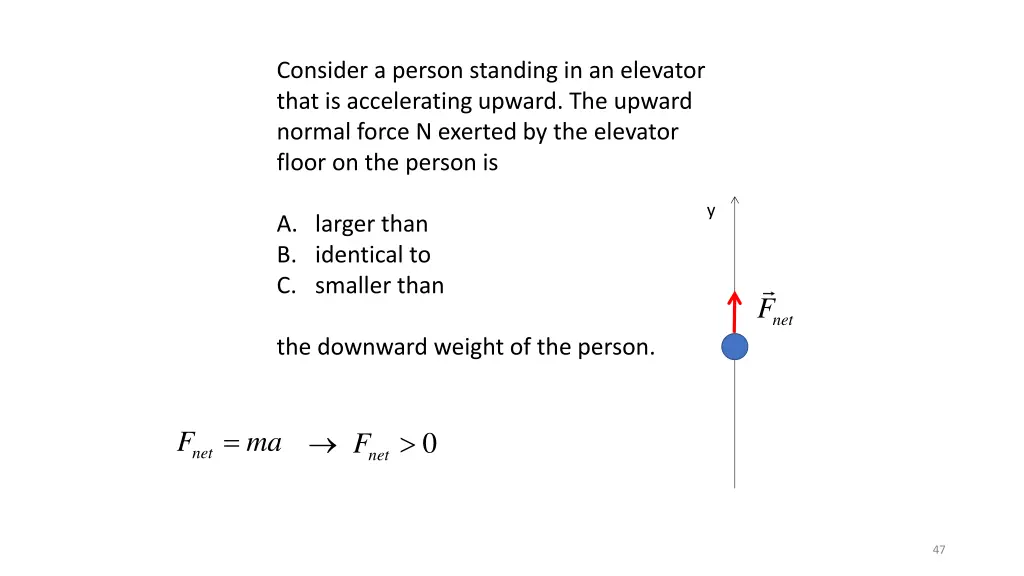 consider a person standing in an elevator that 3