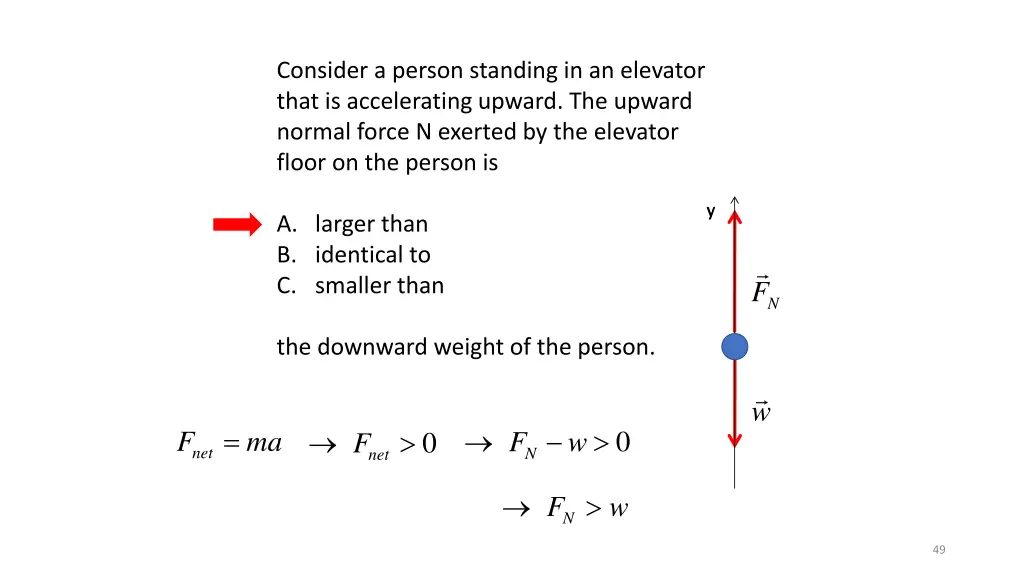 consider a person standing in an elevator that 5