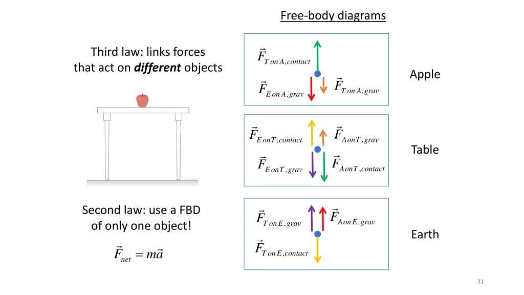 free body diagrams