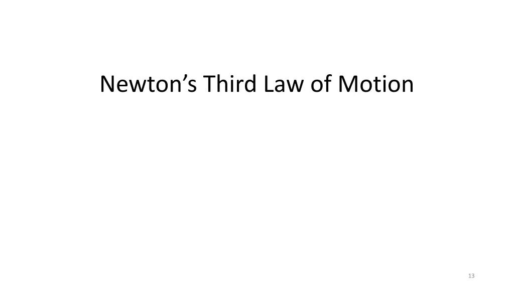 newton s third law of motion