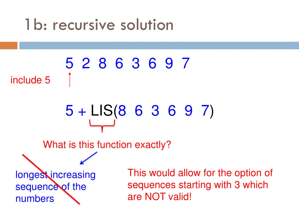 1b recursive solution 4