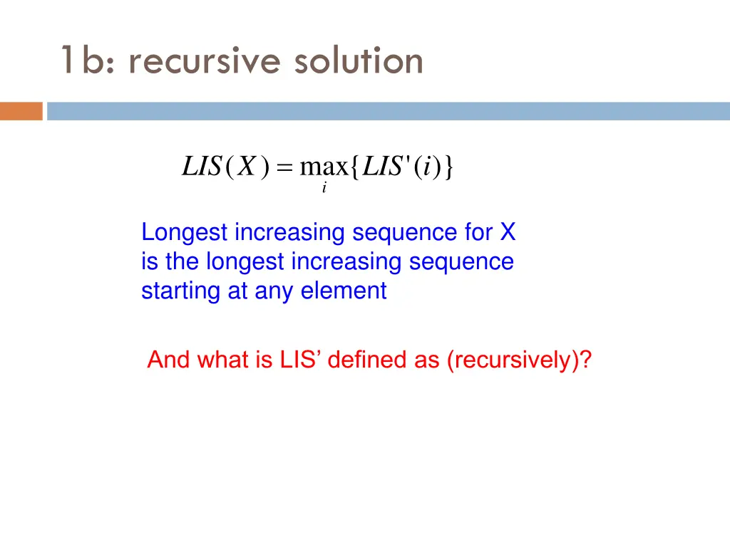 1b recursive solution 8
