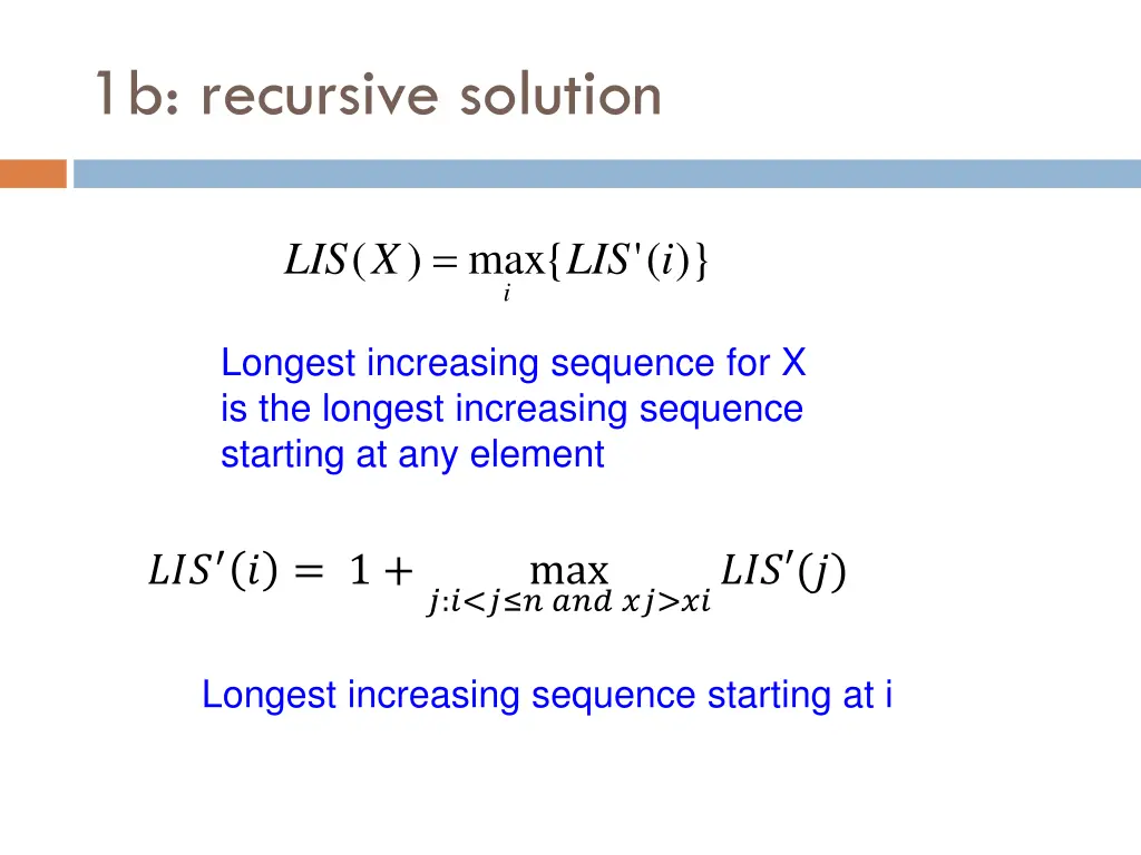 1b recursive solution 9