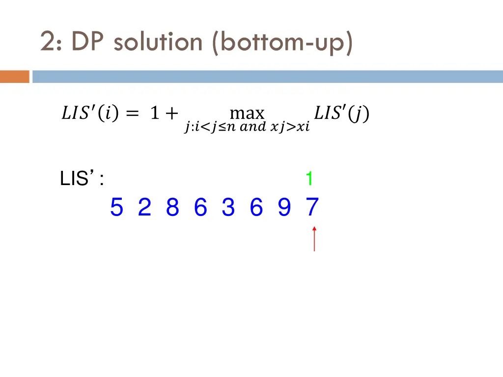 2 dp solution bottom up 1