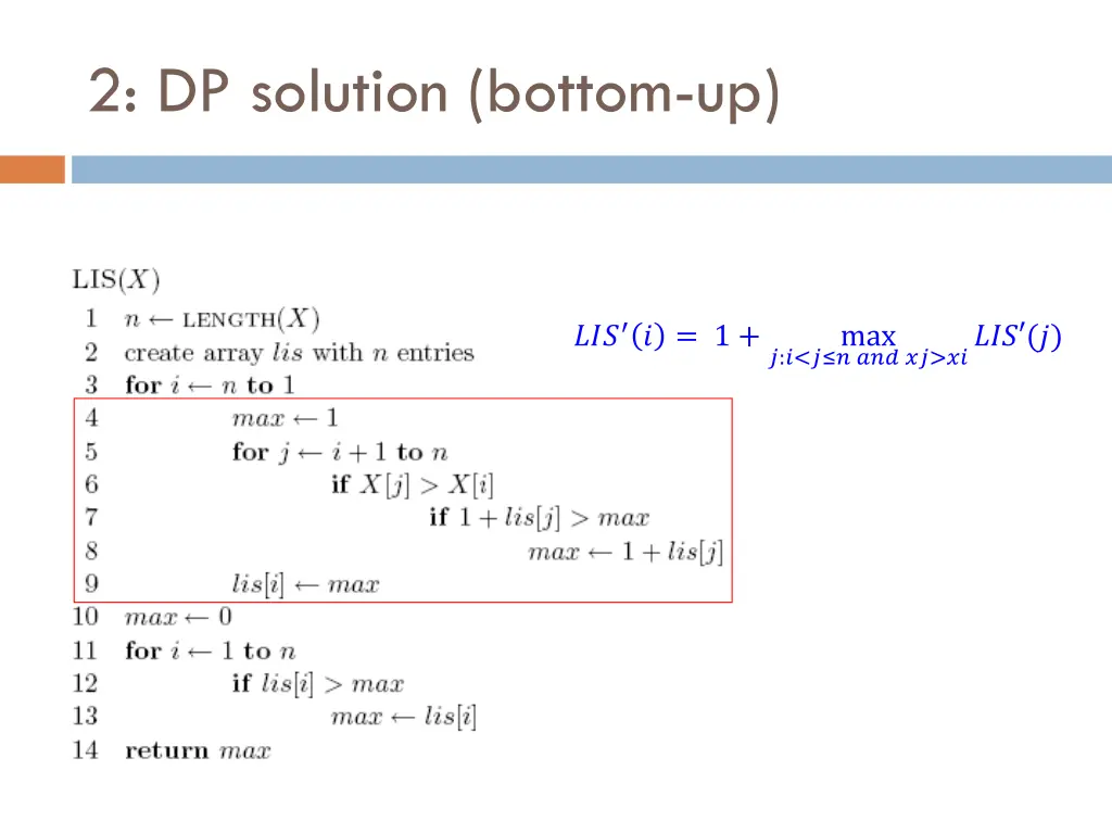 2 dp solution bottom up 18