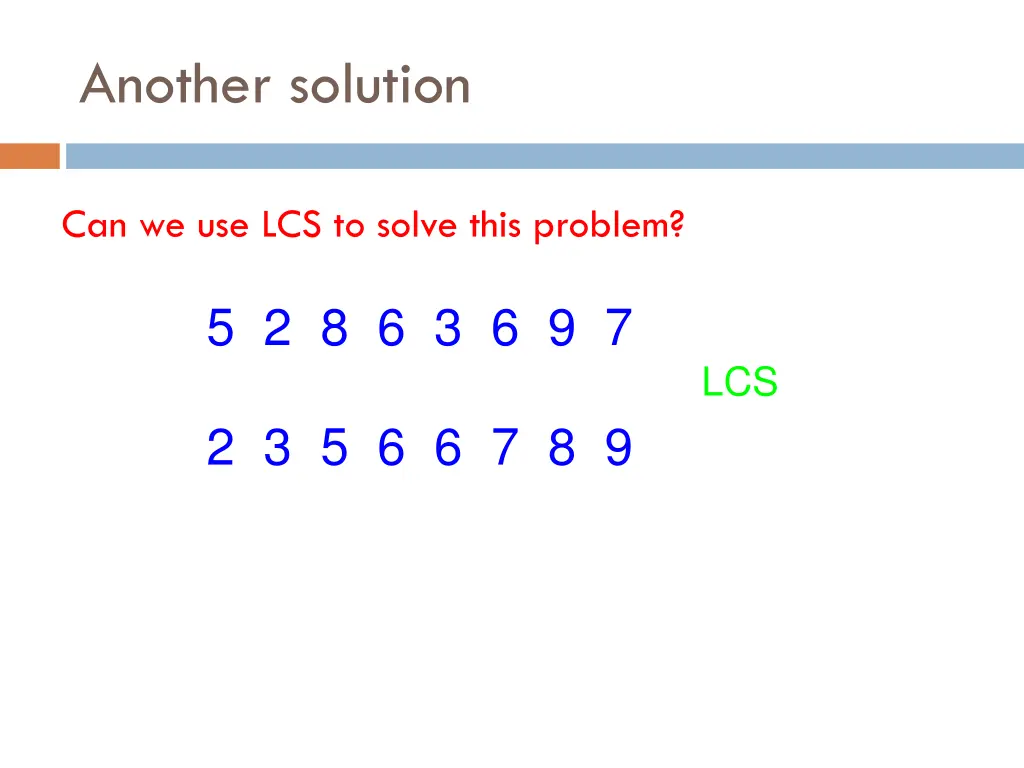 another solution