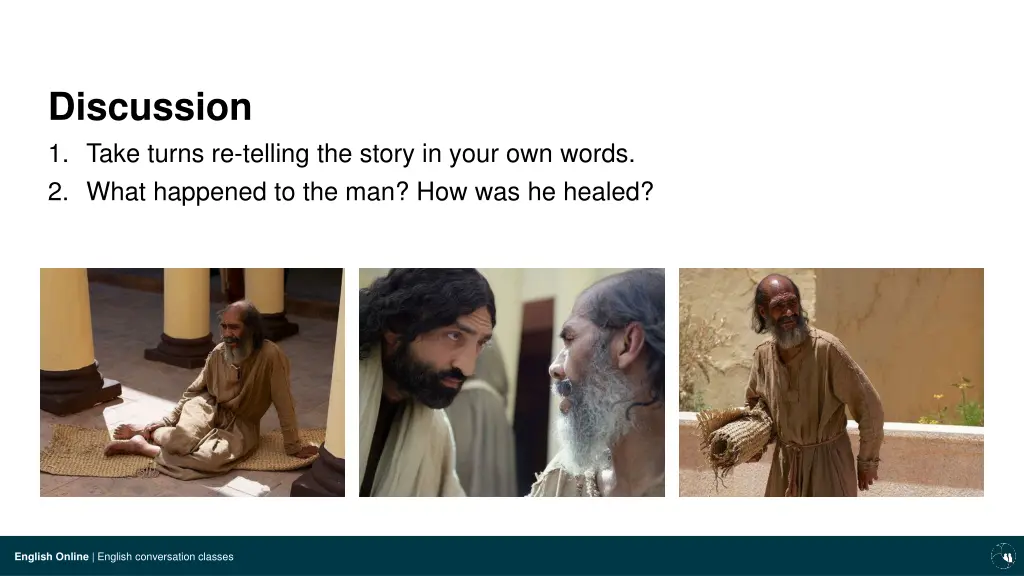 discussion 1 take turns re telling the story