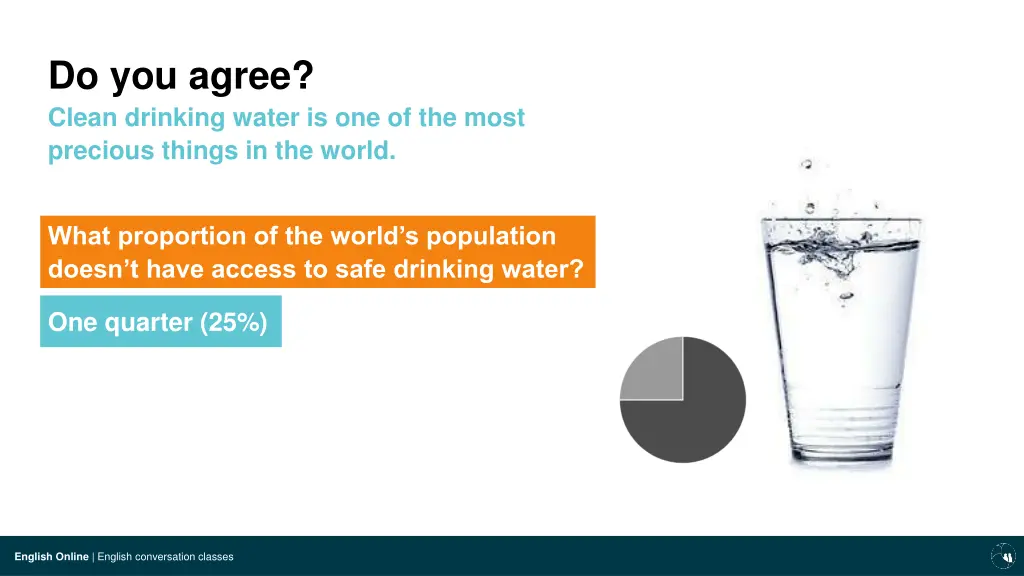 do you agree clean drinking water