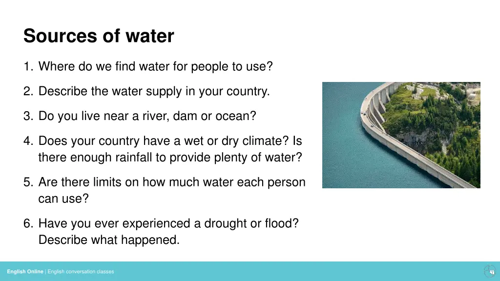 sources of water