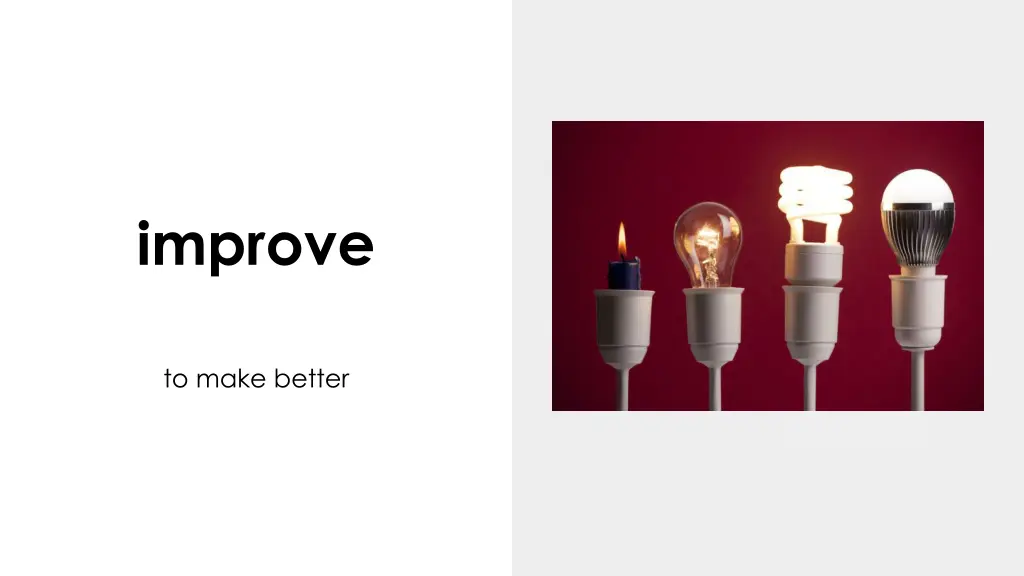 improve
