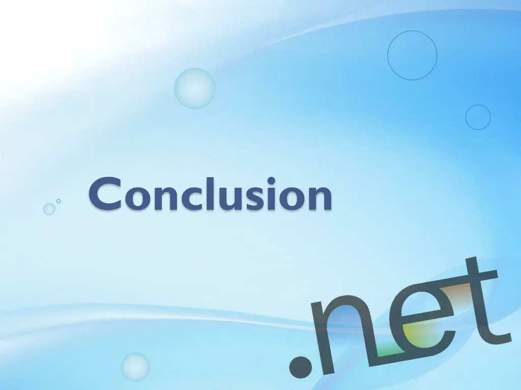 conclusion