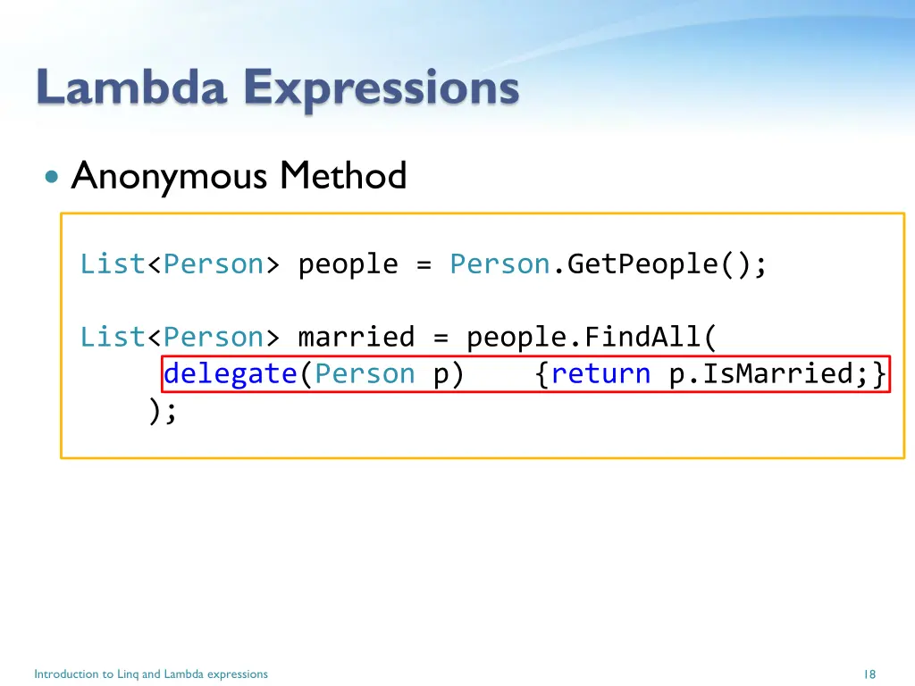 lambda expressions 2