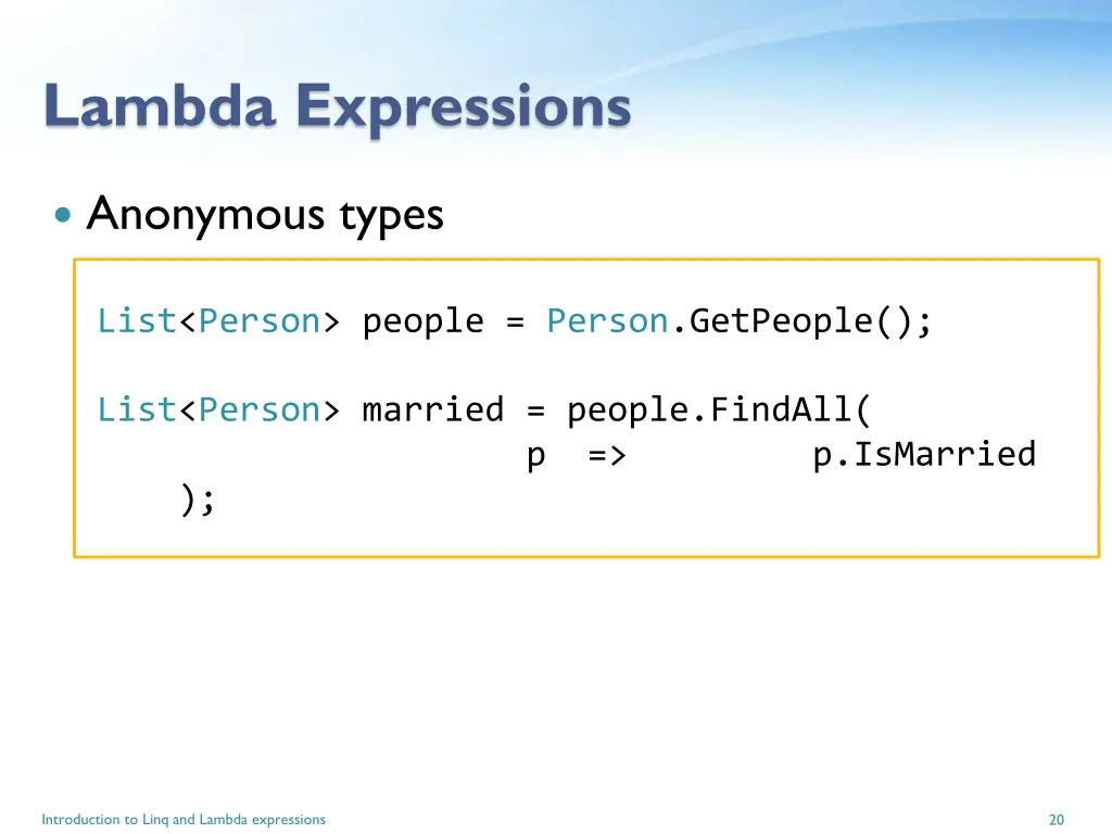 lambda expressions 4
