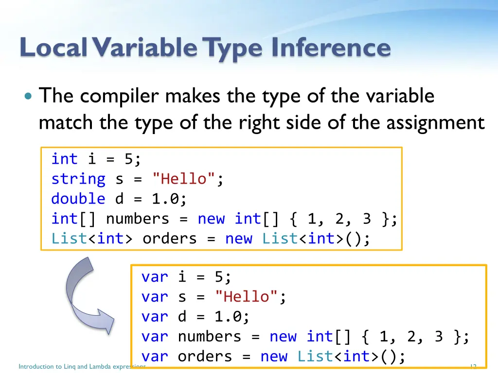 local variable type inference