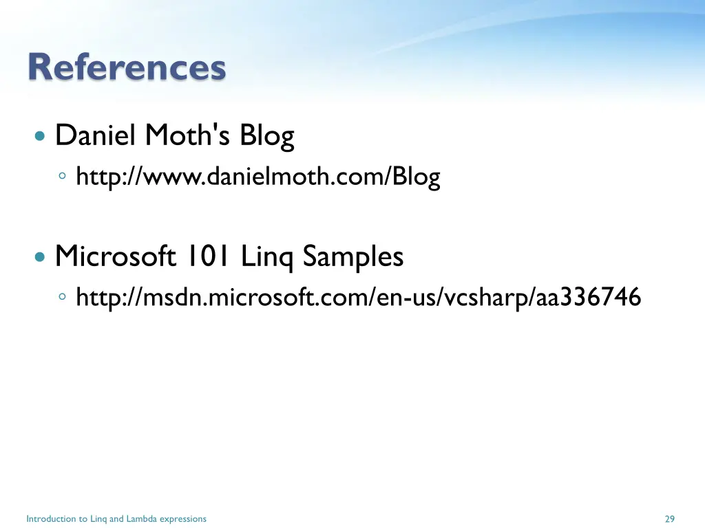 references