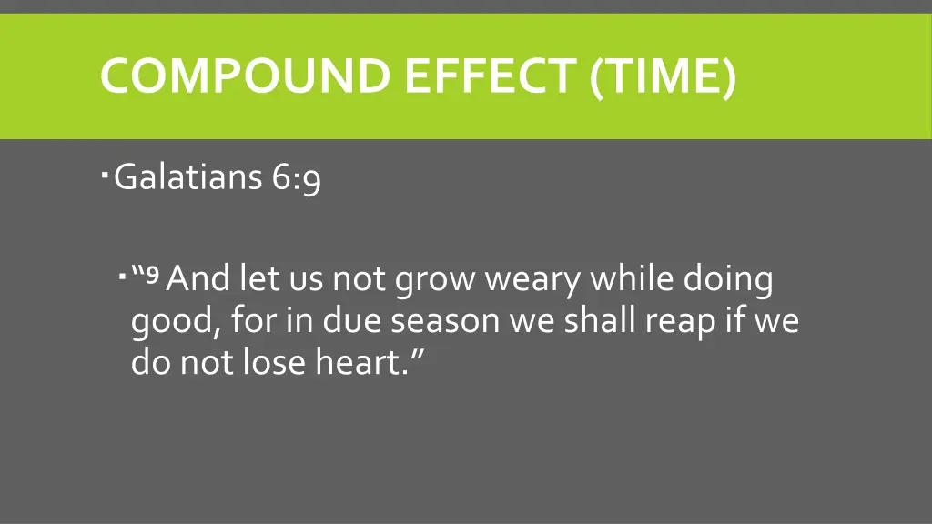 compound effect time 3