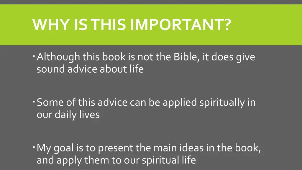 why is this important