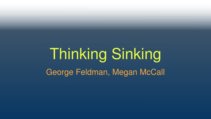 thinking sinking