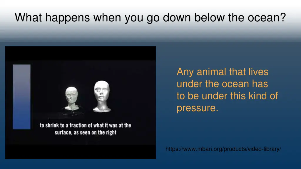 what happens when you go down below the ocean
