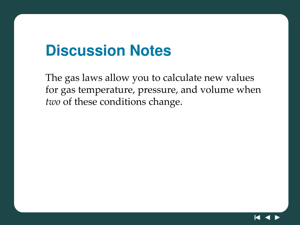discussion notes