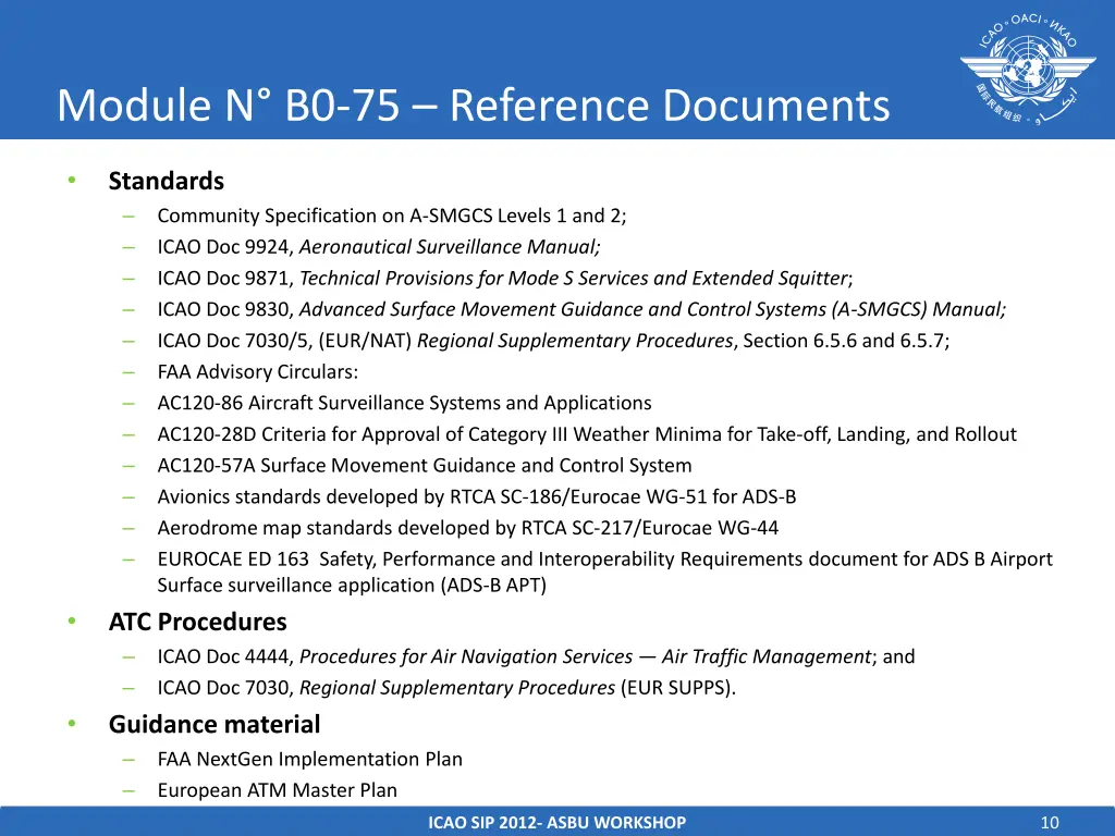 module n b0 75 reference documents