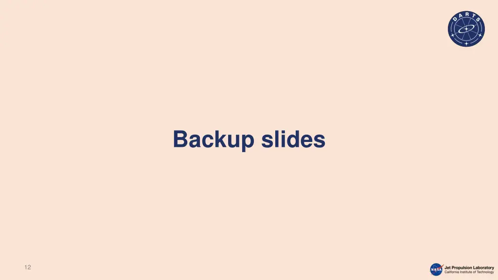 backup slides