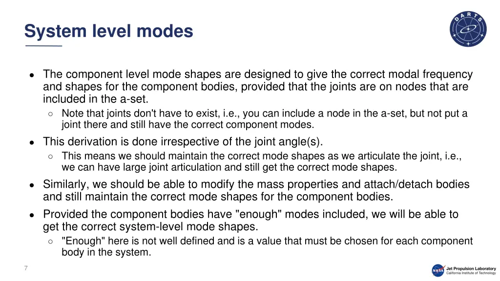 system level modes