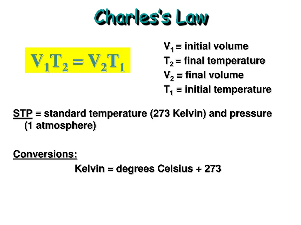 charles s law 2
