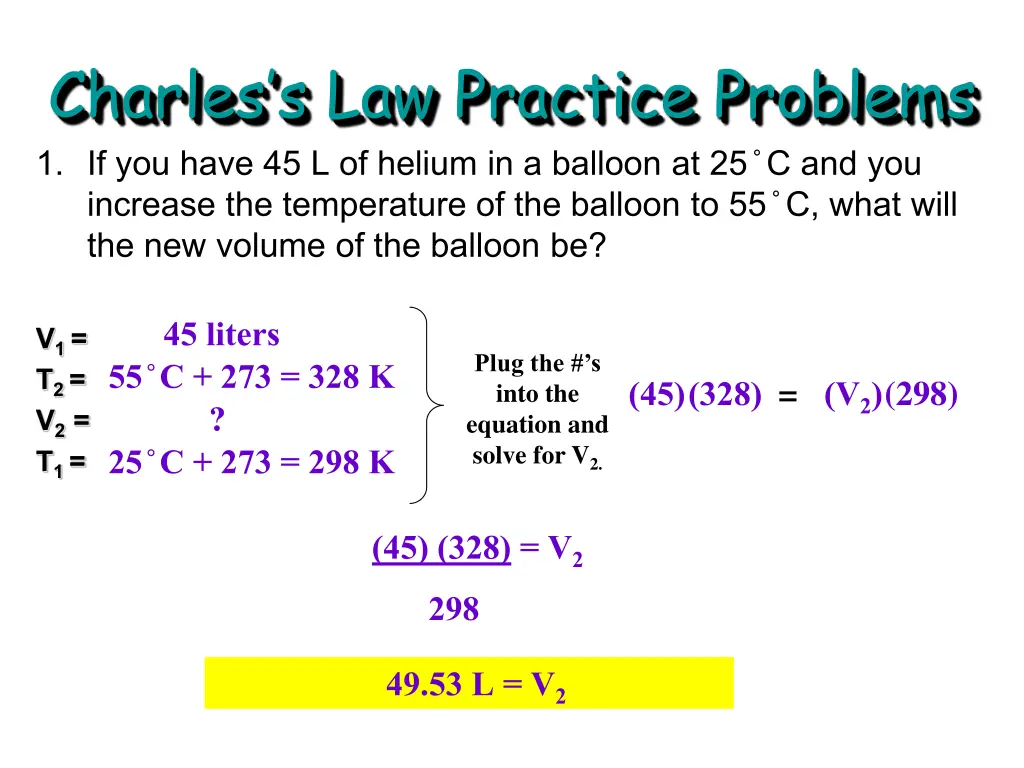 charles s law practice problems 1