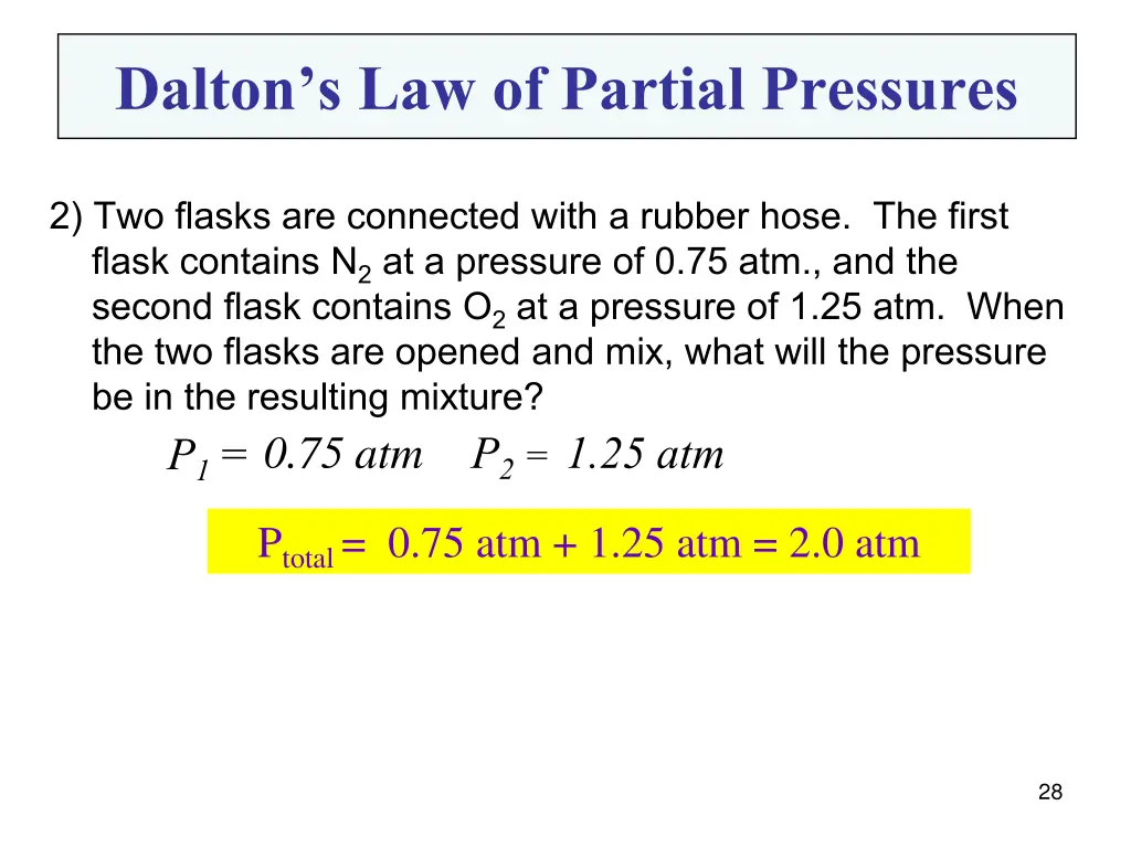 dalton s law of partial pressures 1