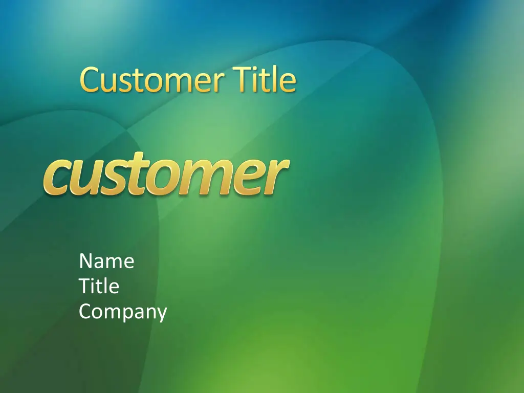 customer title