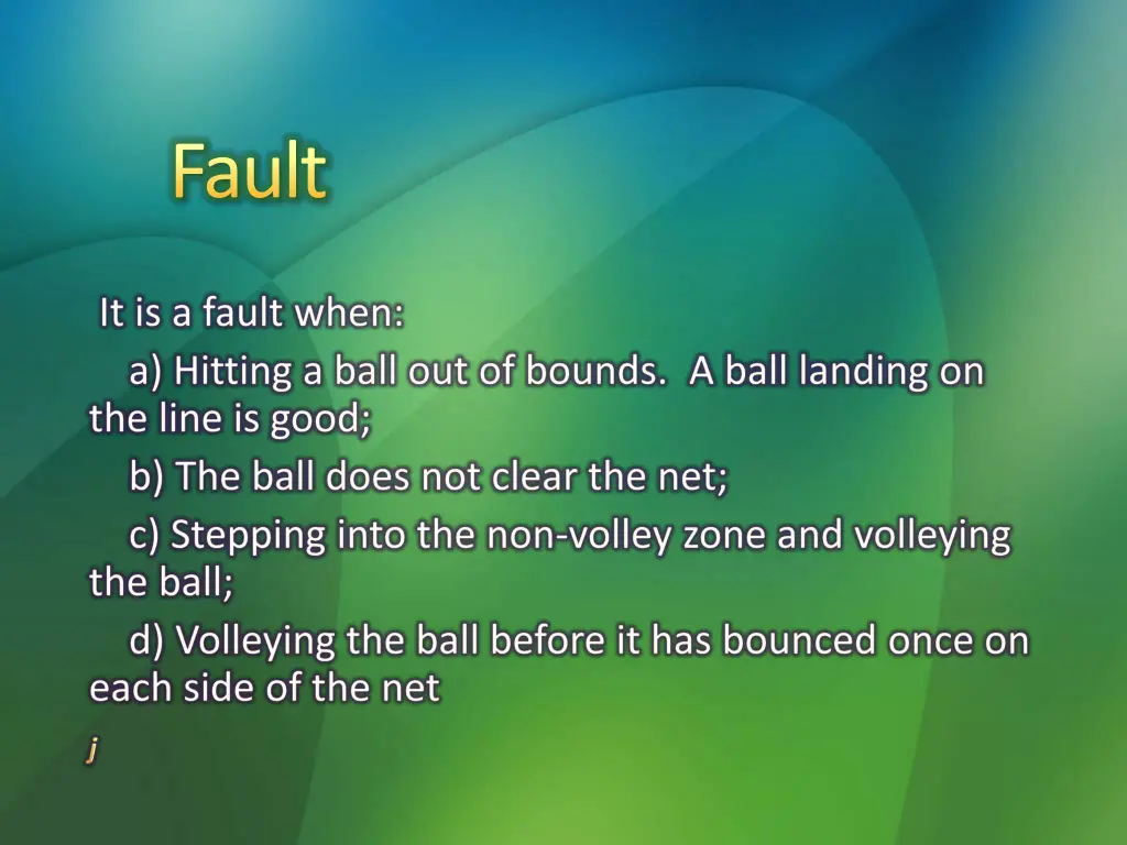 fault