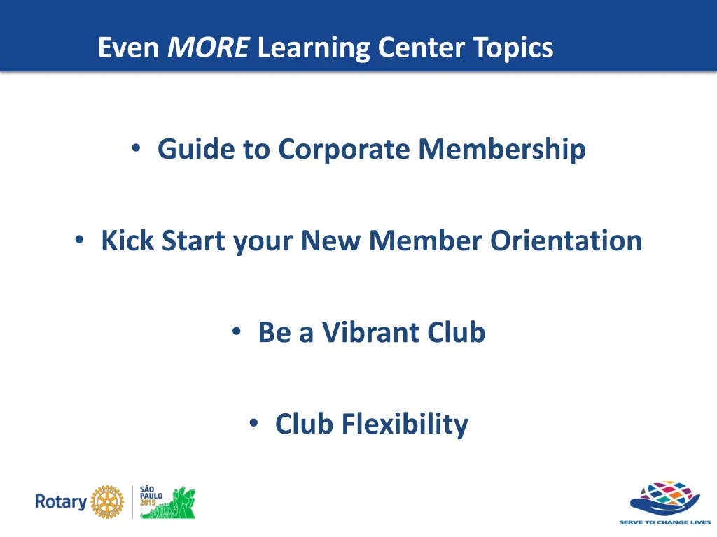 even more learning center topics