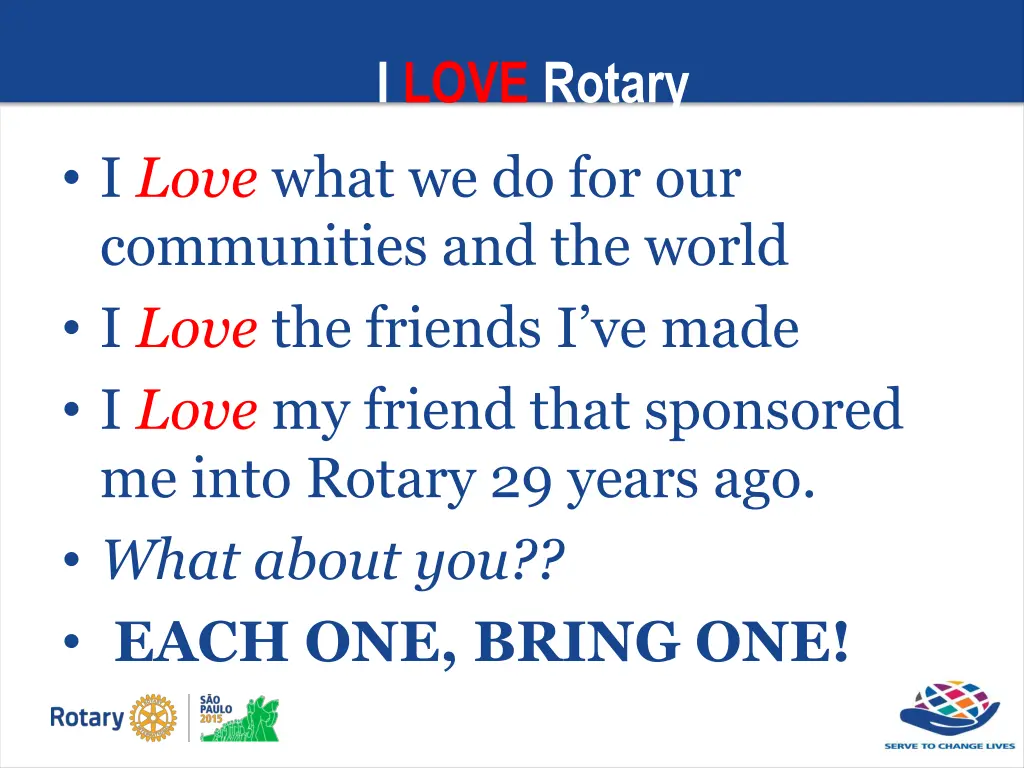 i love rotary