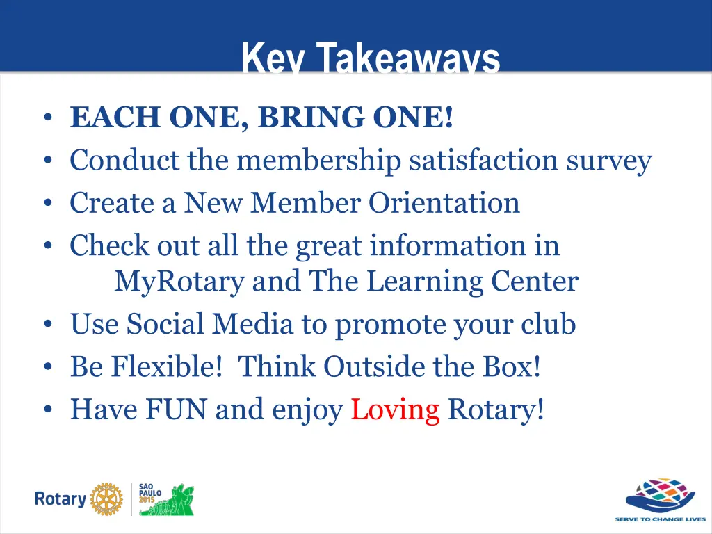 key takeaways