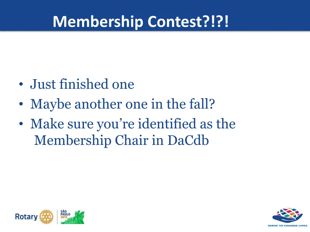 membership contest