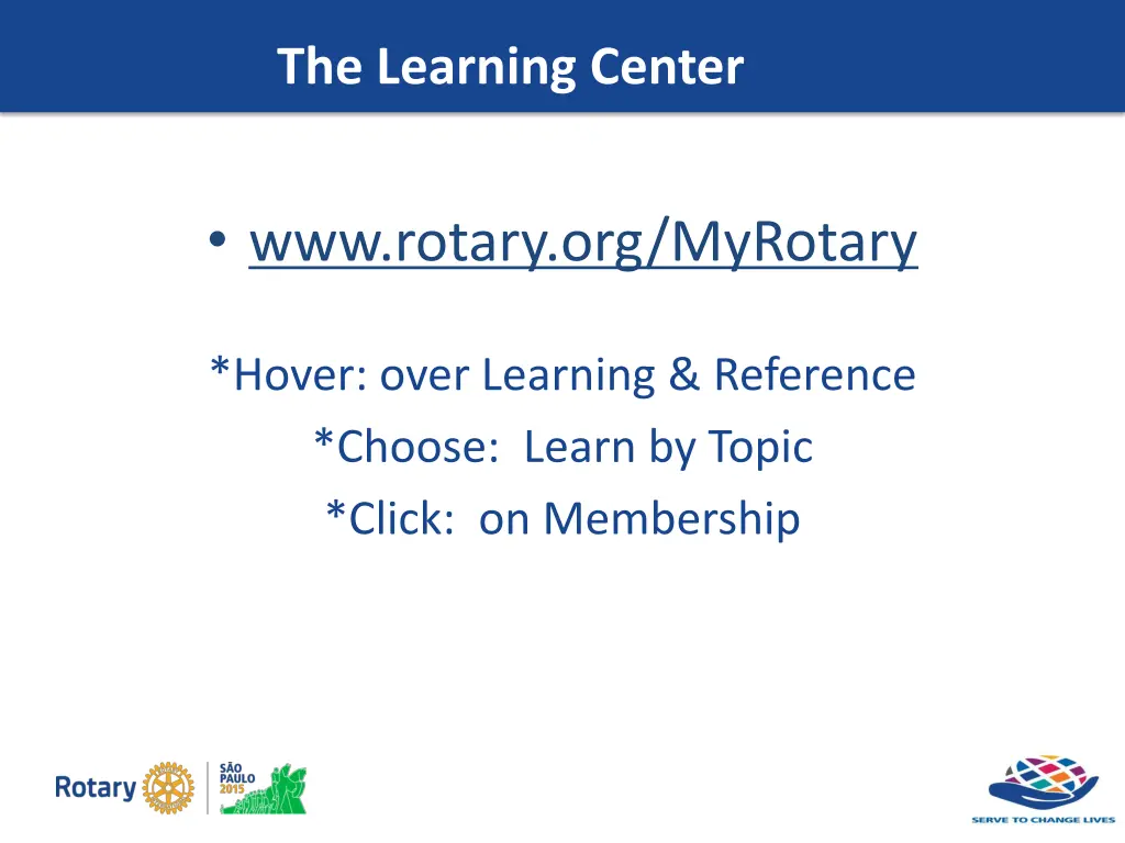 the learning center