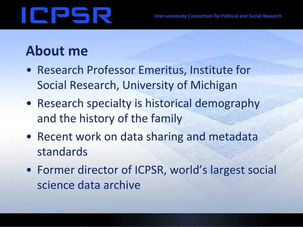 about me research professor emeritus institute