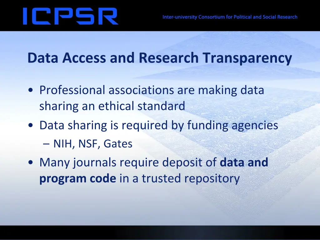 data access and research transparency