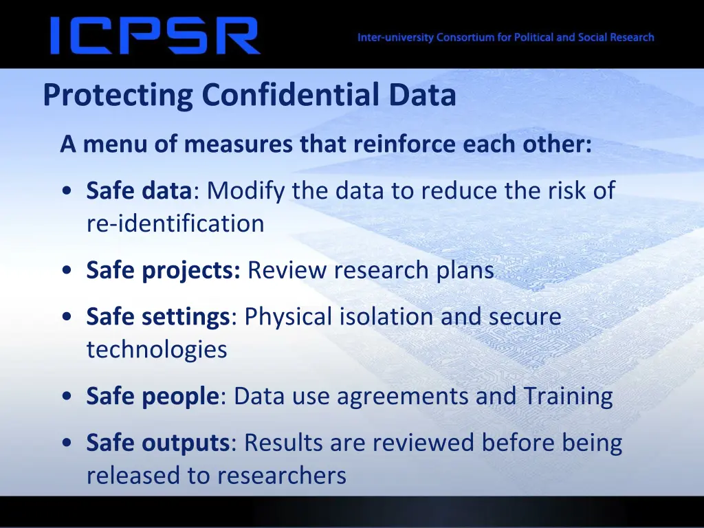 protecting confidential data