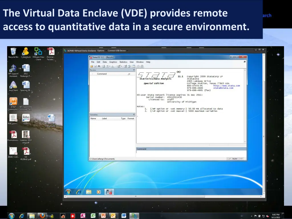 the virtual data enclave vde provides remote