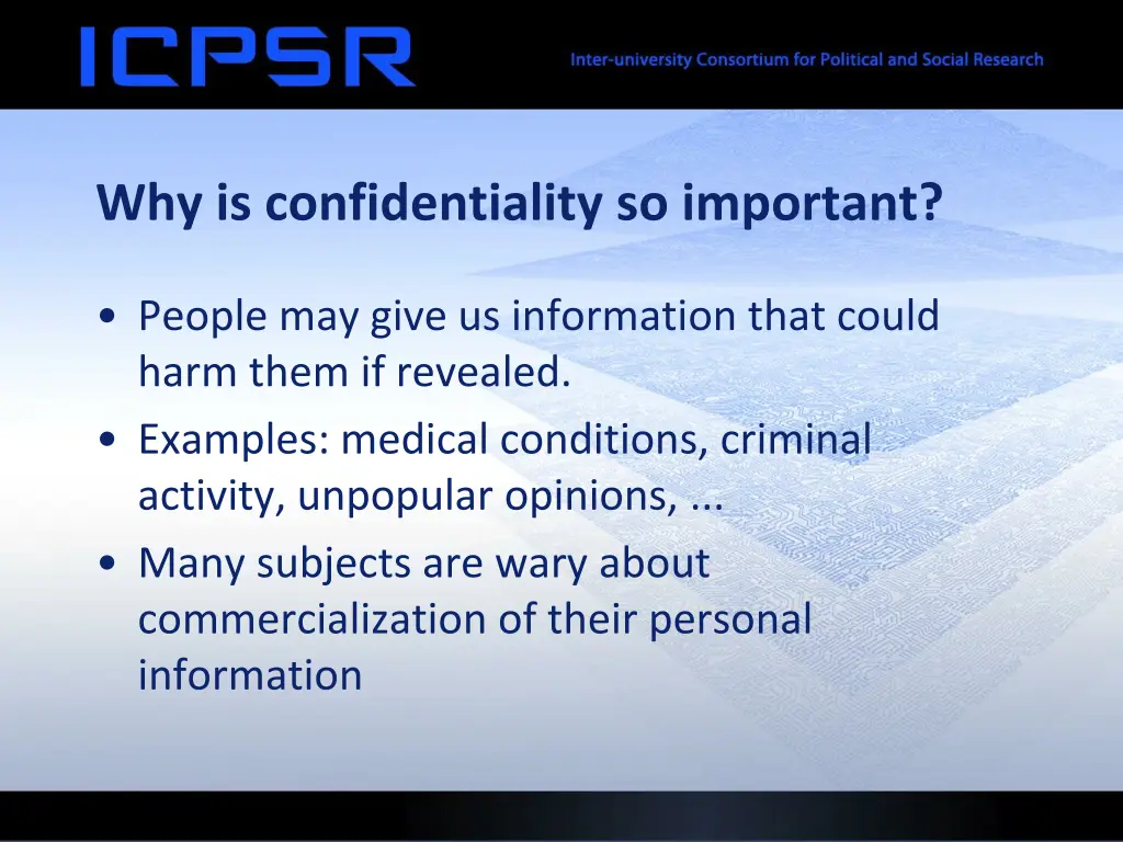 why is confidentiality so important