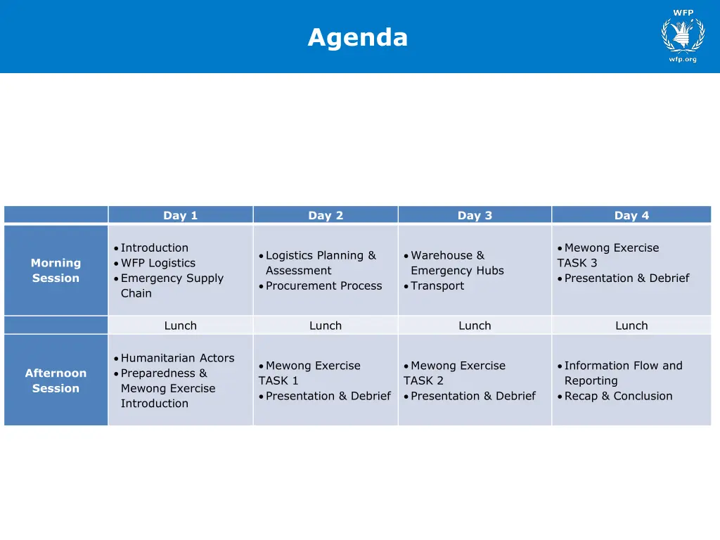 agenda